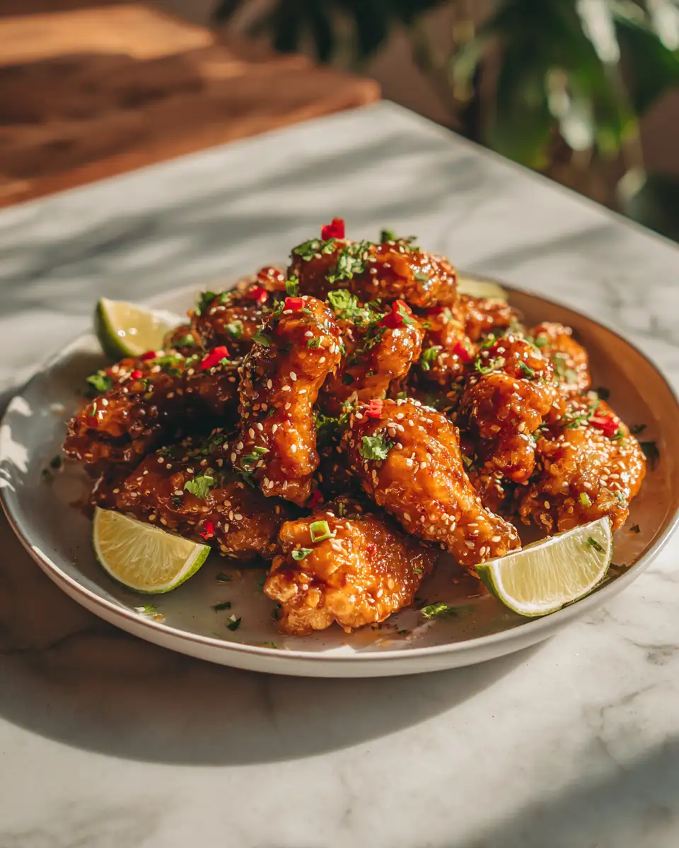 Irresistible Sweet Heat Honey Garlic Wings That Will Ignite Your Taste Buds - Featured Image