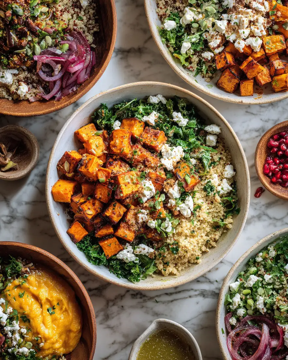 Nourish Your Day with Sweet Potato Feta Quinoa Bowls - Featured Image