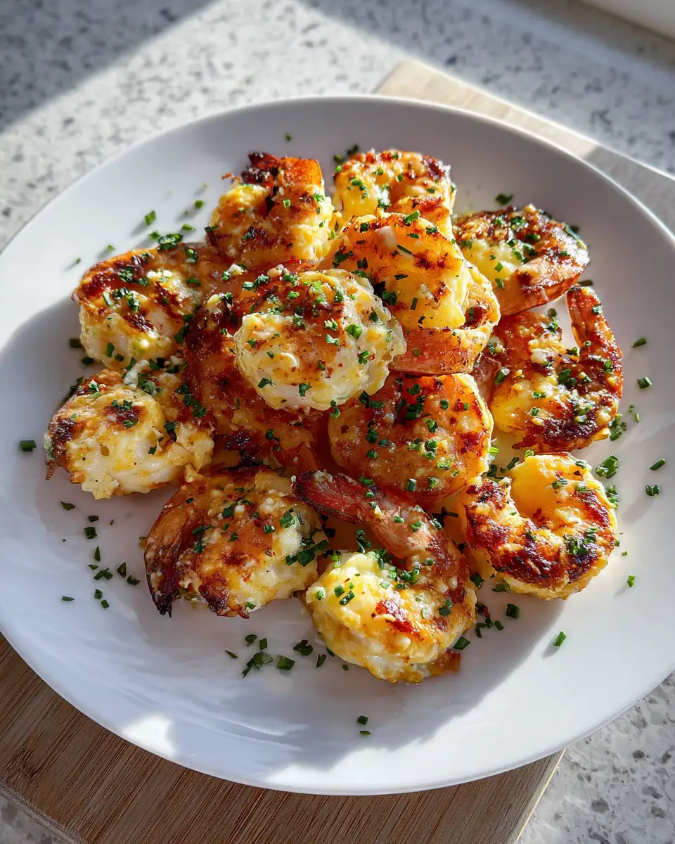 Final dish - Explode Your Taste Buds with Irresistible Cheesy Shrimp Bombs