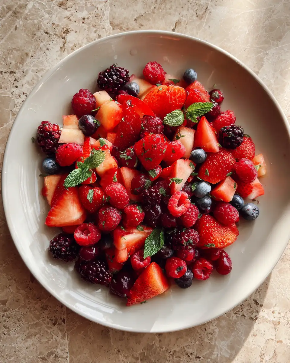Final dish - Berry Bliss Fruit Salad: A Symphony of Flavors and Colors