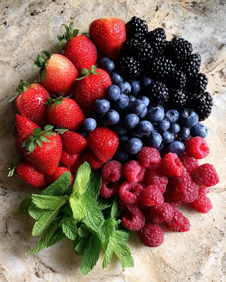Ingredients for Berry Bliss Fruit Salad: A Symphony of Flavors and Colors