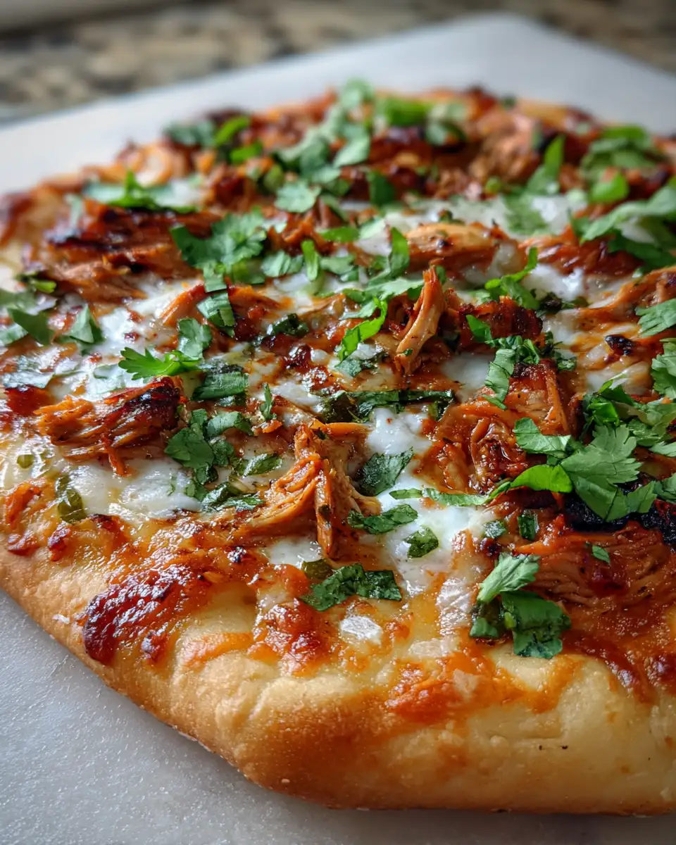 Final dish - Savor the Sunshine: California BBQ Chicken Pizza Delight