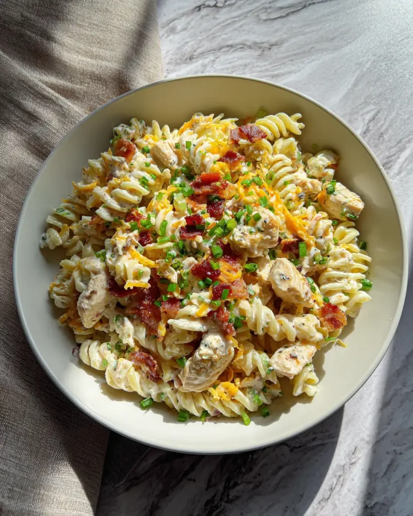 Ultimate Chicken Bacon Ranch Pasta Salad: A Flavorful Feast - Featured Image