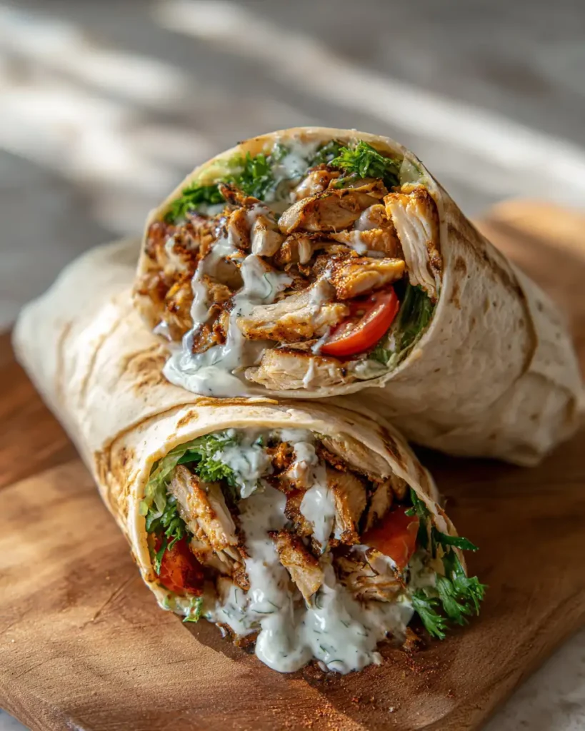 Savor the Flavor: Irresistible Chicken Shawarma Wrap with Garlic Sauce - Featured Image