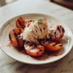 Sweet Summer Bliss: Cinnamon Grilled Peaches with Vanilla Ice Cream - Featured Image