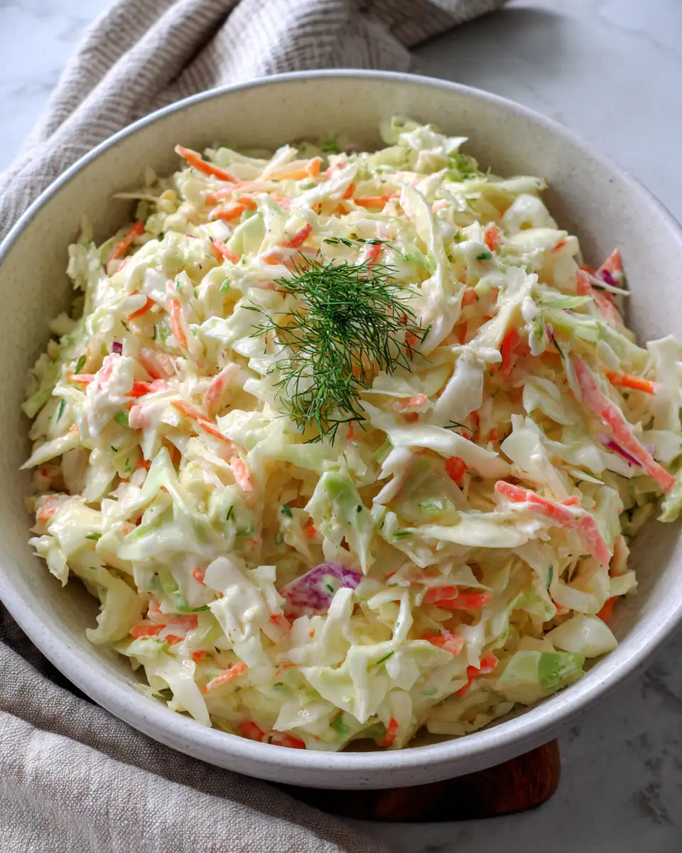 Final dish - Crisp and Creamy: The Ultimate Classic Coleslaw Recipe
