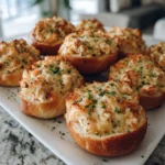 Irresistible Crabby Shrimp-Stuffed Garlic Bread Bombs: A Flavor Explosion - Featured Image