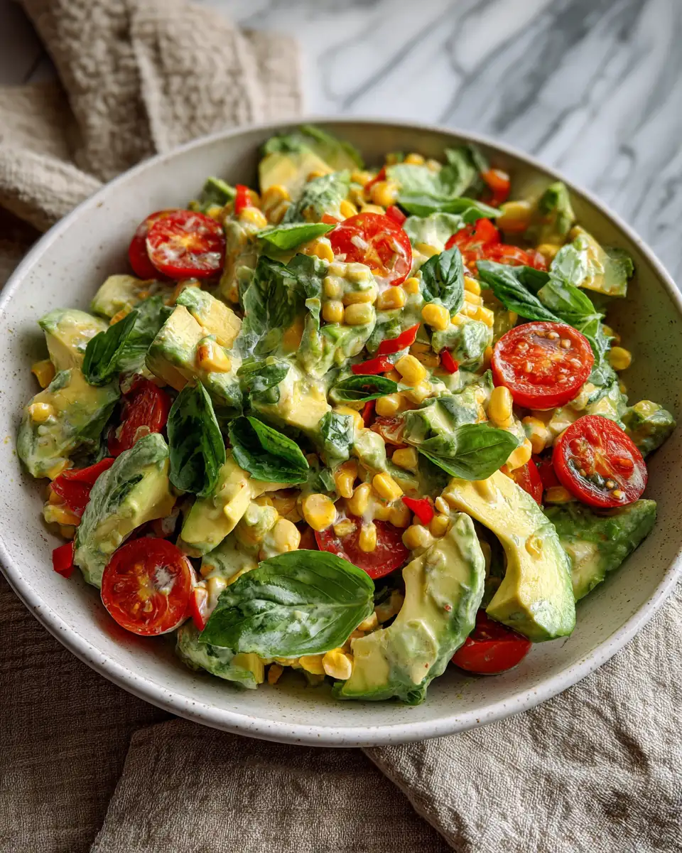 Luscious Layers of Flavor in Creamy Avocado Corn Salad - Featured Image