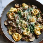 One-Pan Wonder: Creamy Beef Tortellini Mushroom Skillet Delight - Featured Image