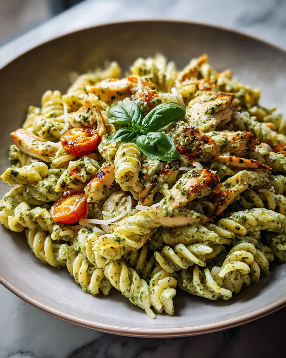 Indulge in the Ultimate Creamy Pesto Chicken Pasta Delight - Featured Image
