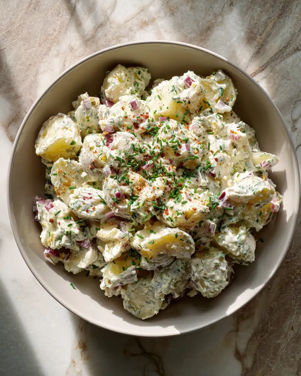 Final dish - Ultimate Creamy Ranch Potato Salad Bliss