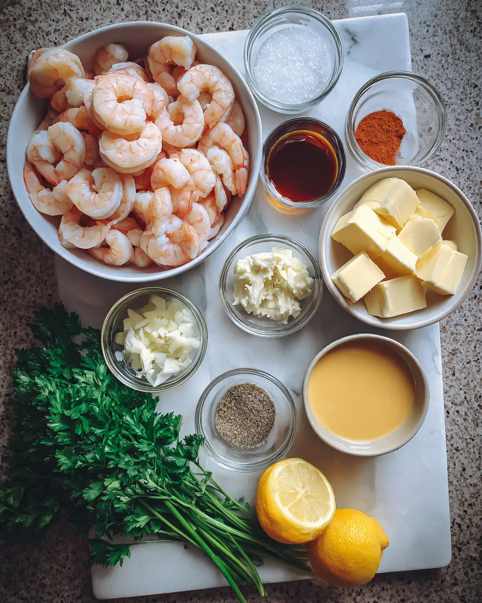 Ingredients for Dive into Decadence with This Creamy Shrimp Bisque Recipe