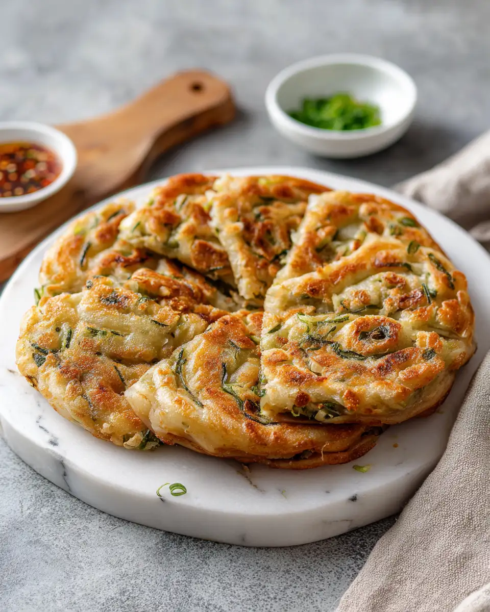 Final dish - Ultimate Crispy Stuffed Scallion Pancakes Delight