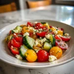 Refreshing Summer Bliss Cucumber Tomato Salad Recipe - Featured Image