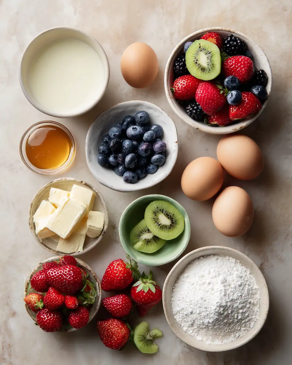 Ingredients for Delight in Every Bite: Discover the Magic of Fresh Fruit Crepe Rolls