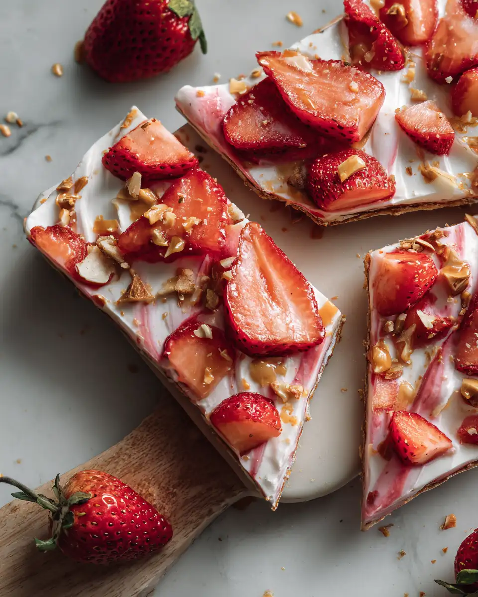 Final dish - Chill Out with Irresistible Frozen Strawberry Yogurt Bark