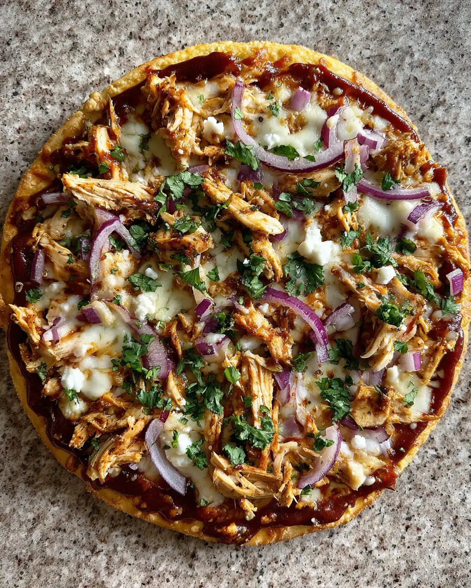 Ingredients for Sizzling Grilled BBQ Chicken Pizza: A Flavor Explosion on Your Plate