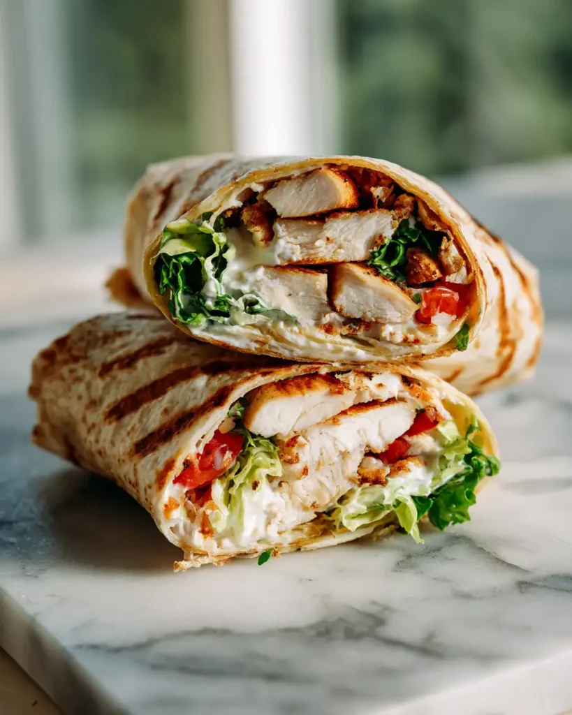 Savor the Flavor: Grilled Chicken Ranch Wrap Delight - Featured Image