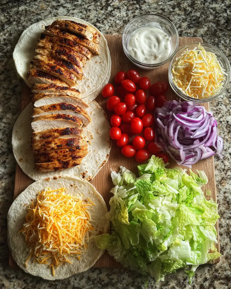 Ingredients for Sizzling Grilled Chicken Wraps That Will Spice Up Your Lunch Routine