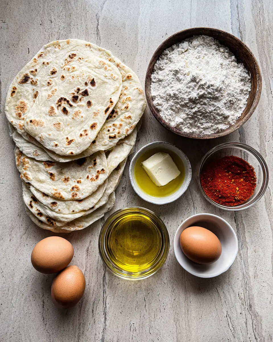 Ingredients for Sizzling Secrets: Elevate Your Meals with Grilled Flour Tortillas