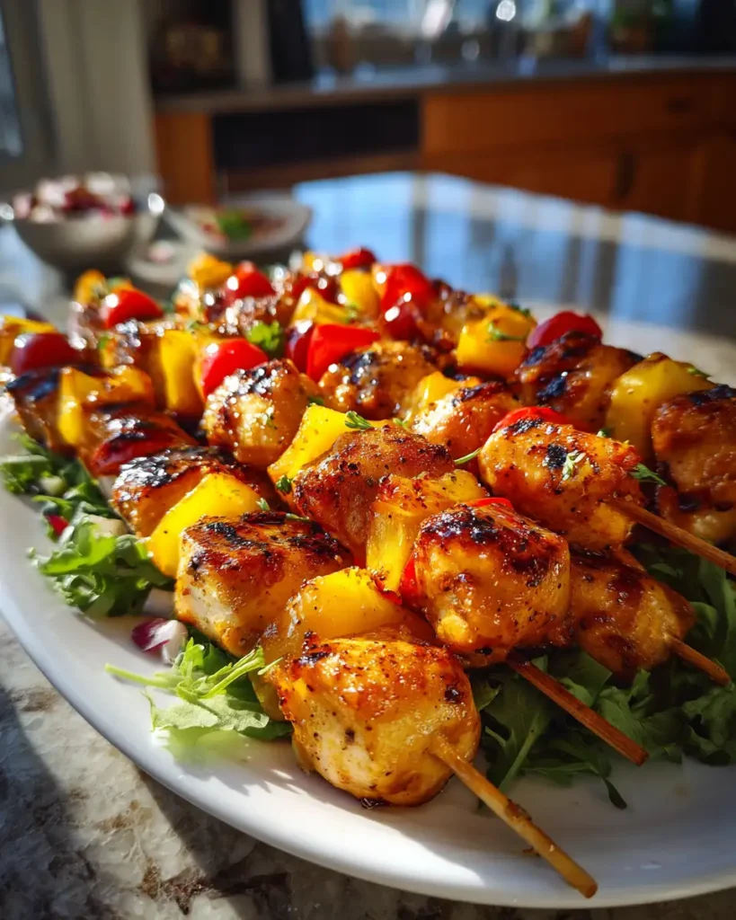 Sizzling Summer Nights with Grilled Honey Garlic Chicken Skewers - Featured Image