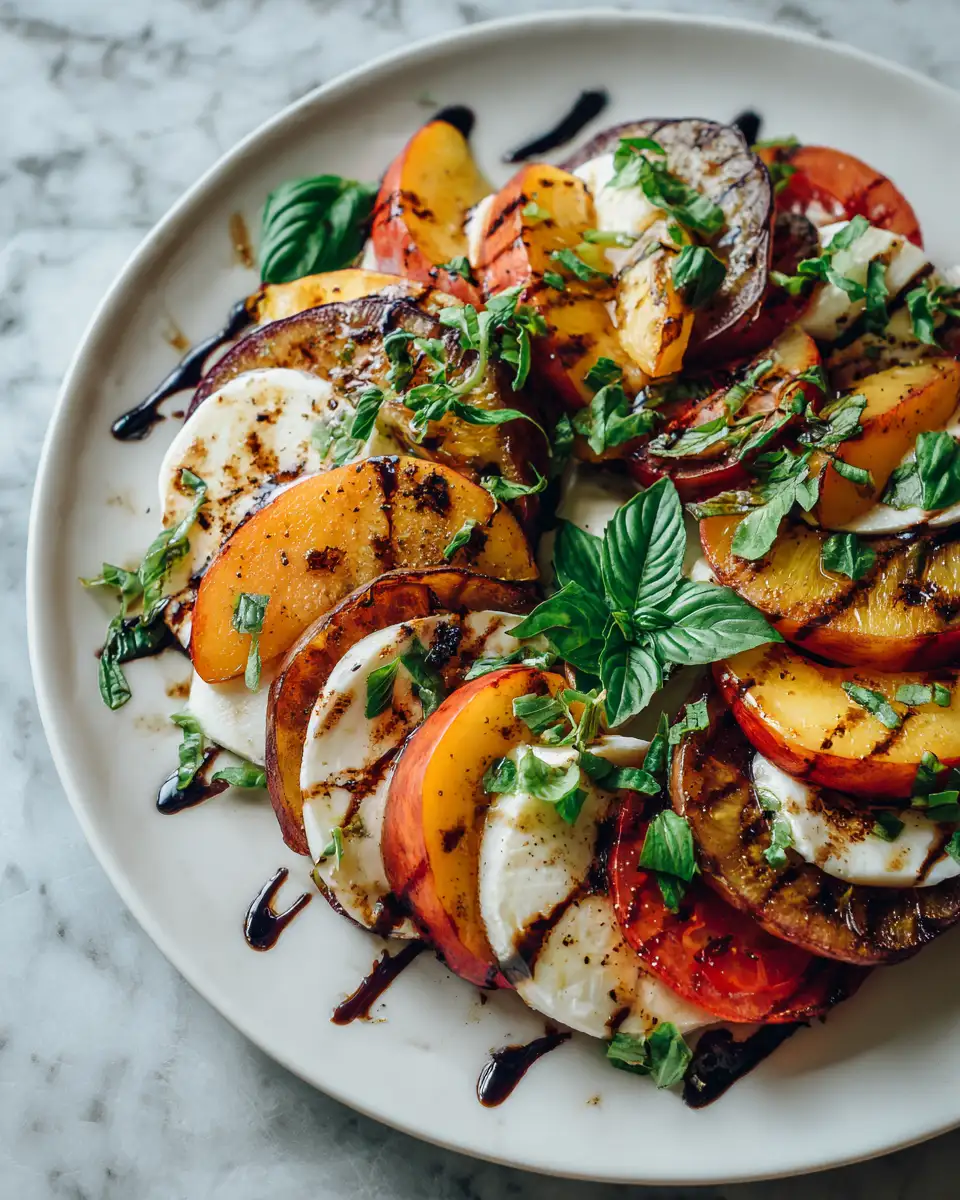 Savor Summer with a Grilled Peach Caprese Salad Sensation - Featured Image