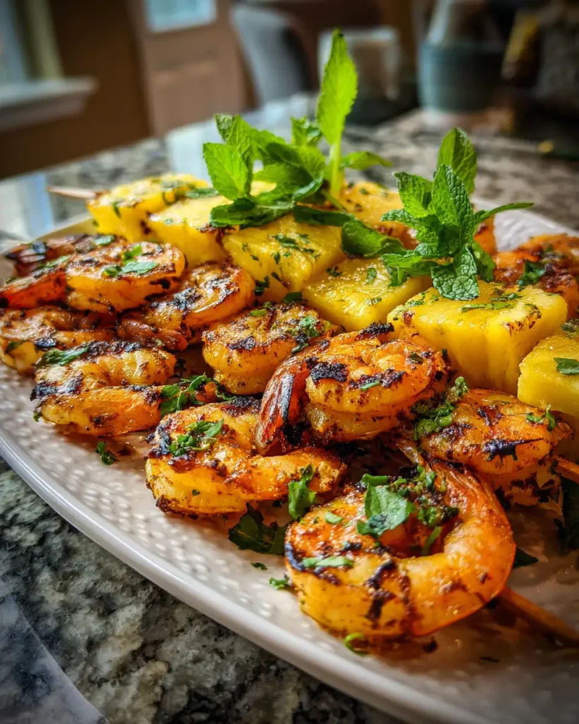 Tantalize Your Taste Buds with Grilled Pineapple Shrimp Skewers - Featured Image