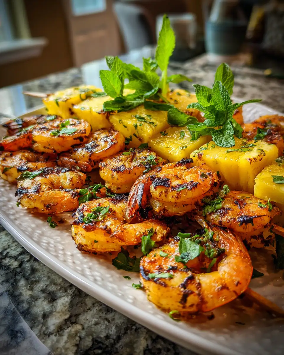 Tantalize Your Taste Buds with Grilled Pineapple Shrimp Skewers - Featured Image