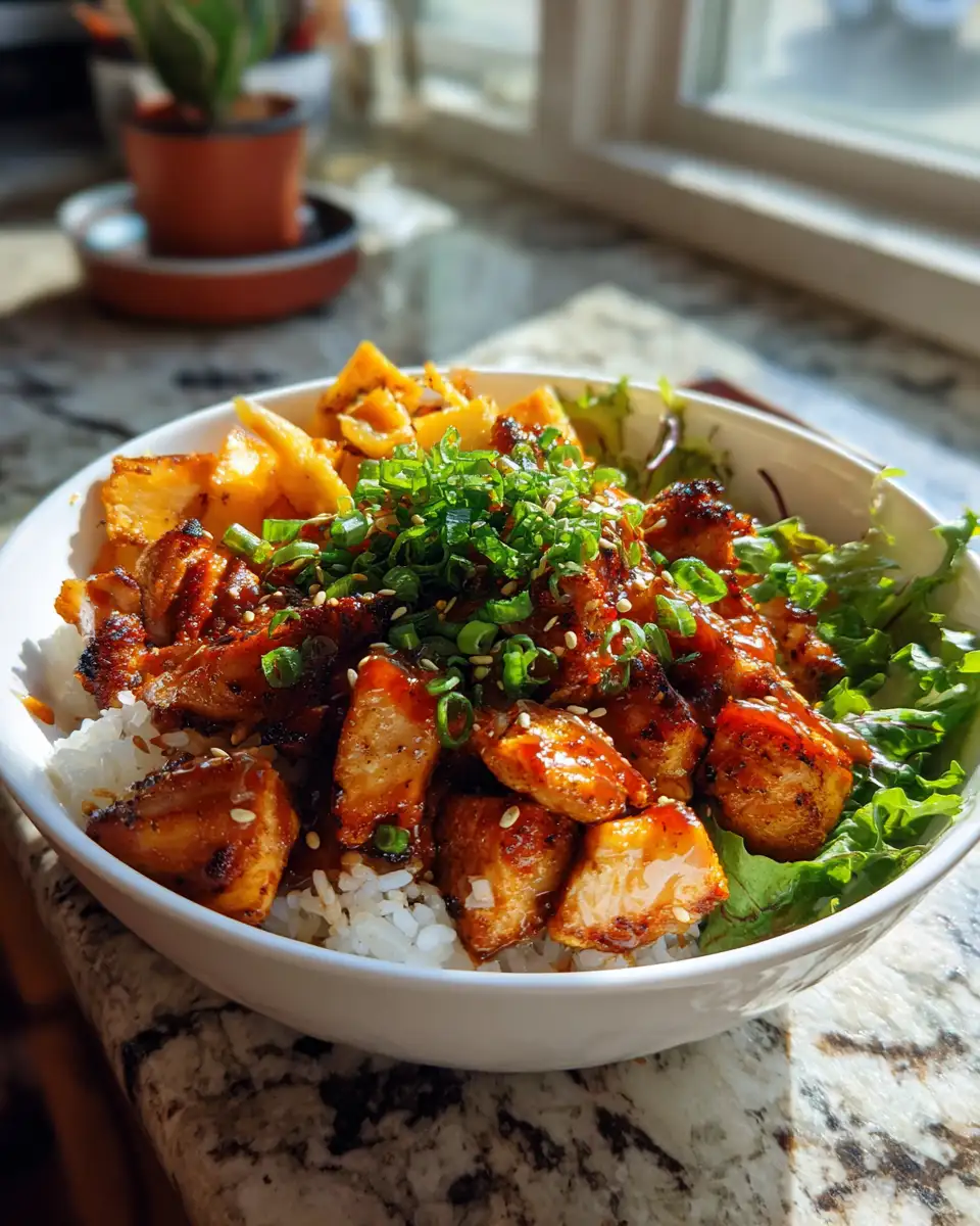 Sweet and Savory Bliss: Dive into the Honey Garlic Chicken Rice Bowl Experience - Featured Image