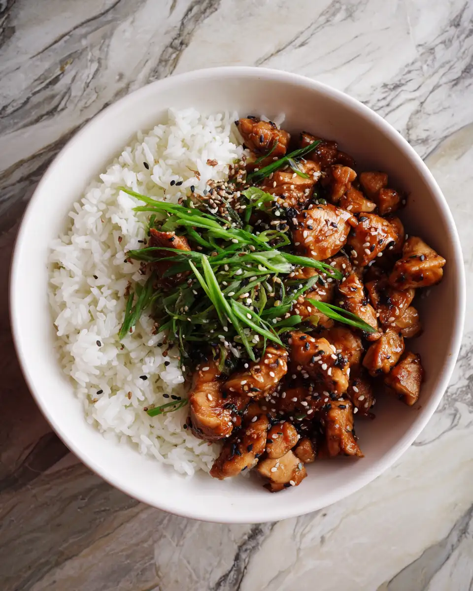 Ingredients for Sweet and Savory Bliss: Dive into the Honey Garlic Chicken Rice Bowl Experience
