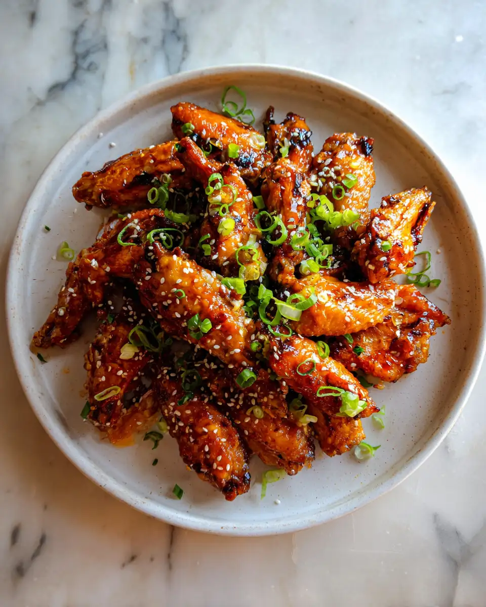 Final dish - Irresistible Honey Garlic Chicken Wings That Will Make Your Taste Buds Sing