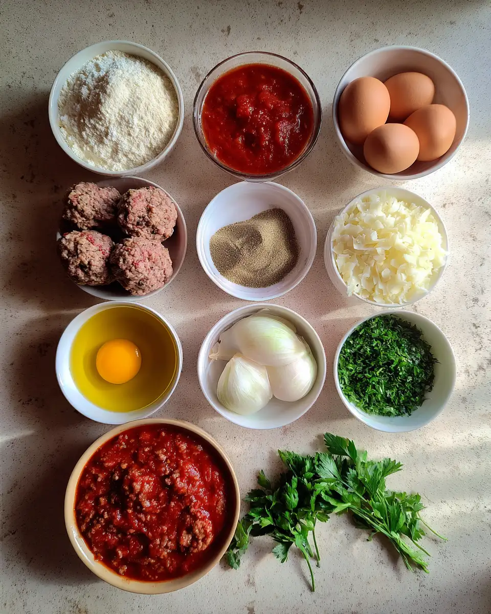 Ingredients for Savor the Flavor: Italian Meatballs in Rich Tomato Sauce