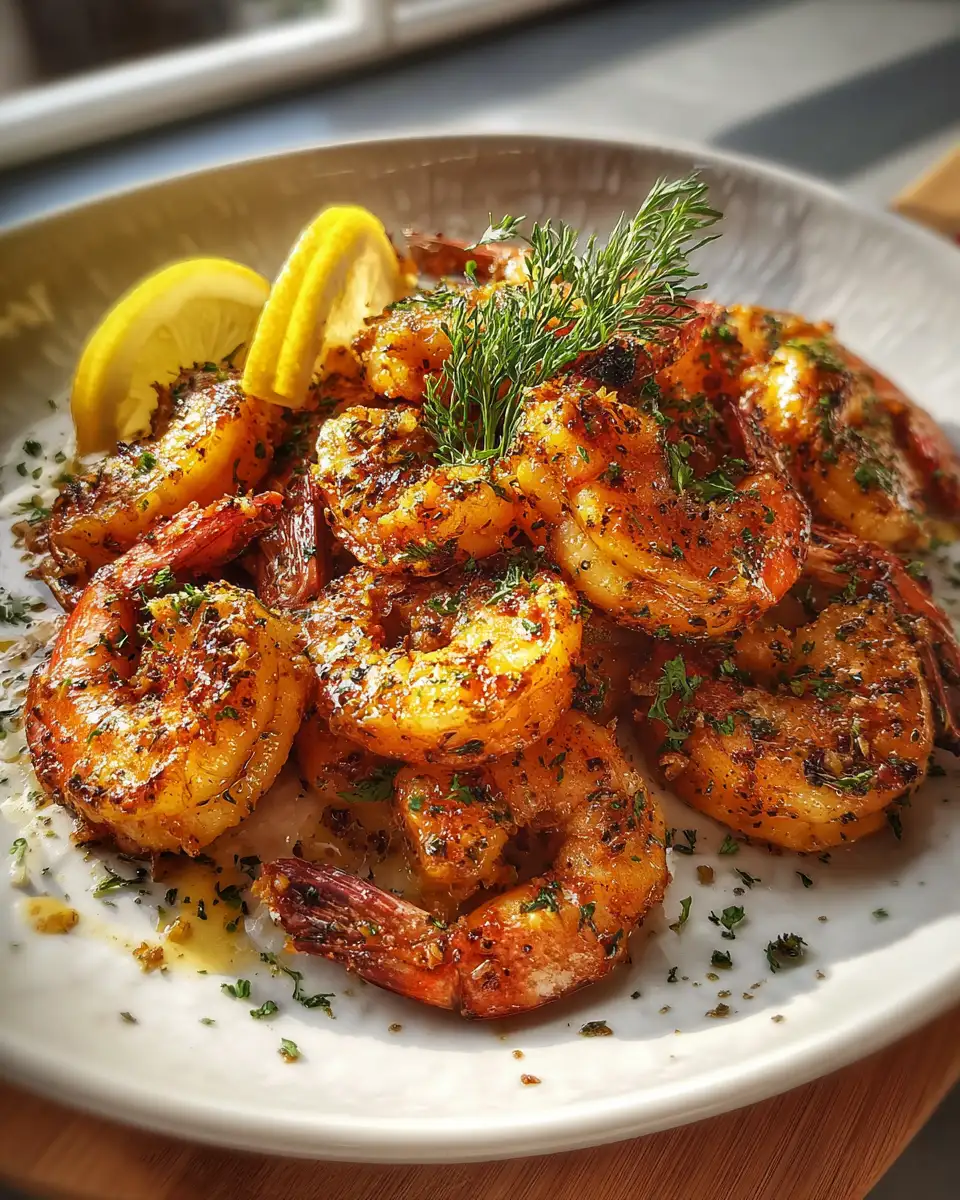 Final dish - Zesty Lemon Butter Baked Shrimp: A Quick Gourmet Delight