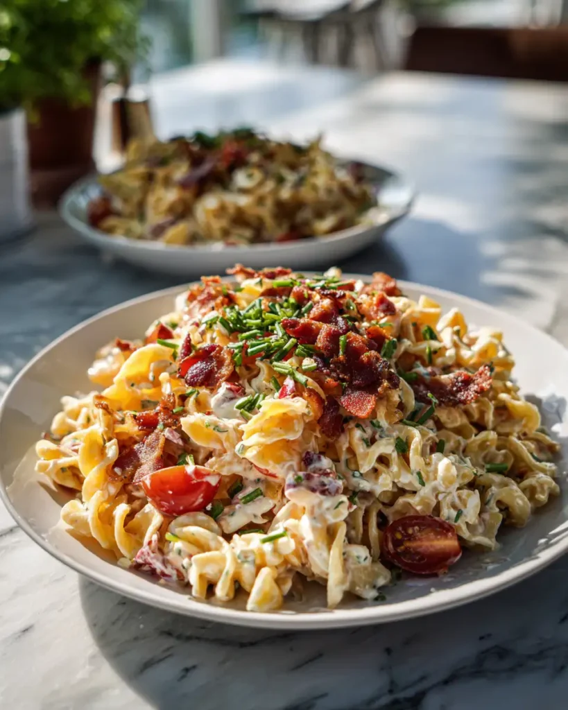 Indulge in Flavor Bliss with Loaded Bacon Ranch Pasta Salad - Featured Image