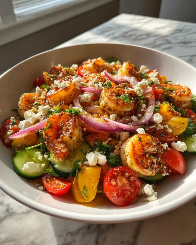 Savor the Sunshine: Mediterranean Shrimp Bowl Delight - Featured Image