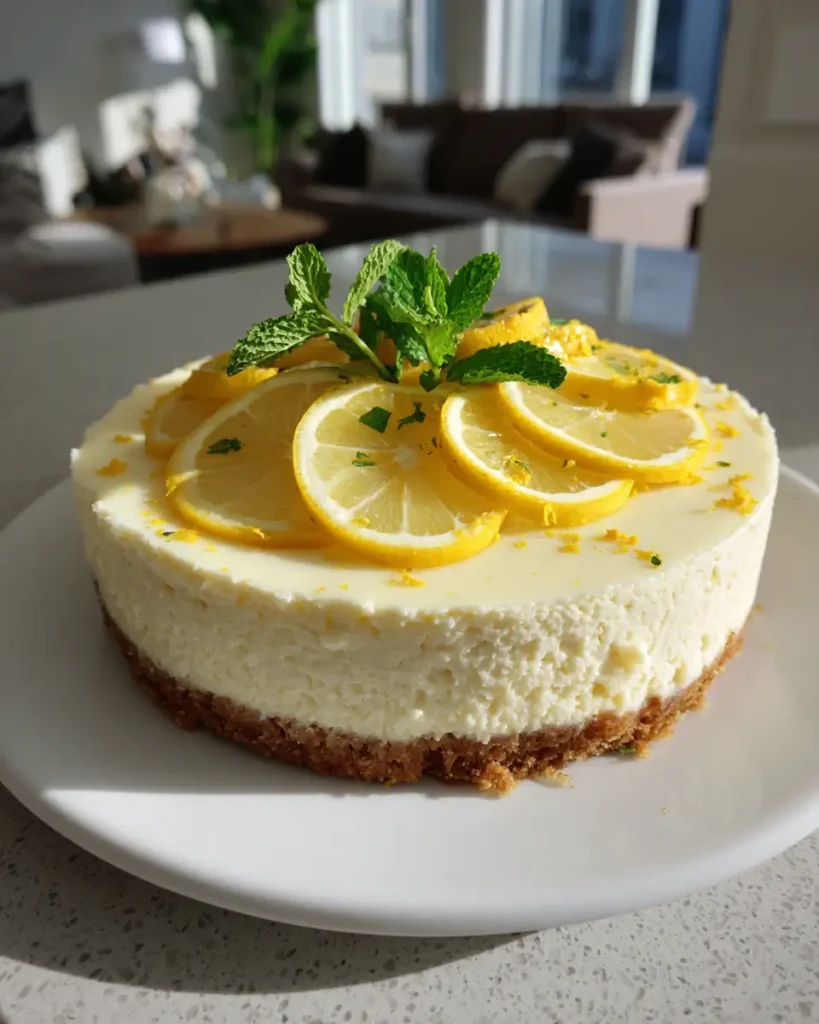Zesty Delight: Indulge in the Ultimate No-Bake Lemon Cheesecake - Featured Image