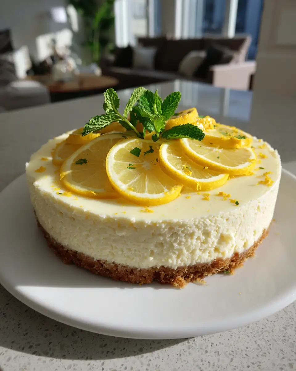 Zesty Delight: Indulge in the Ultimate No-Bake Lemon Cheesecake - Featured Image