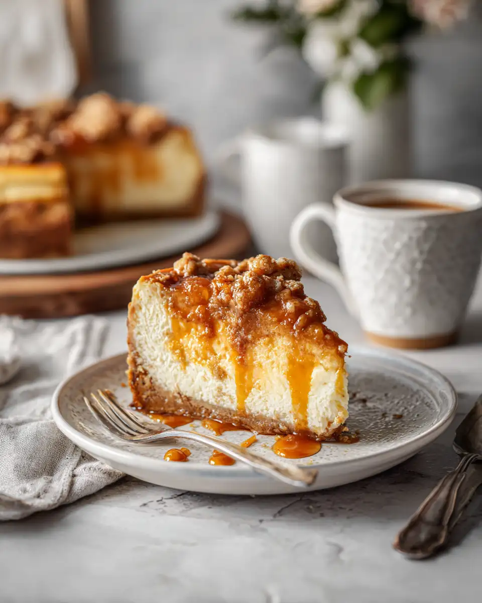 Irresistible Peach Cobbler Cheesecake Delight - Featured Image