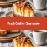 Irresistible Peach Cobbler Cheesecake Delight