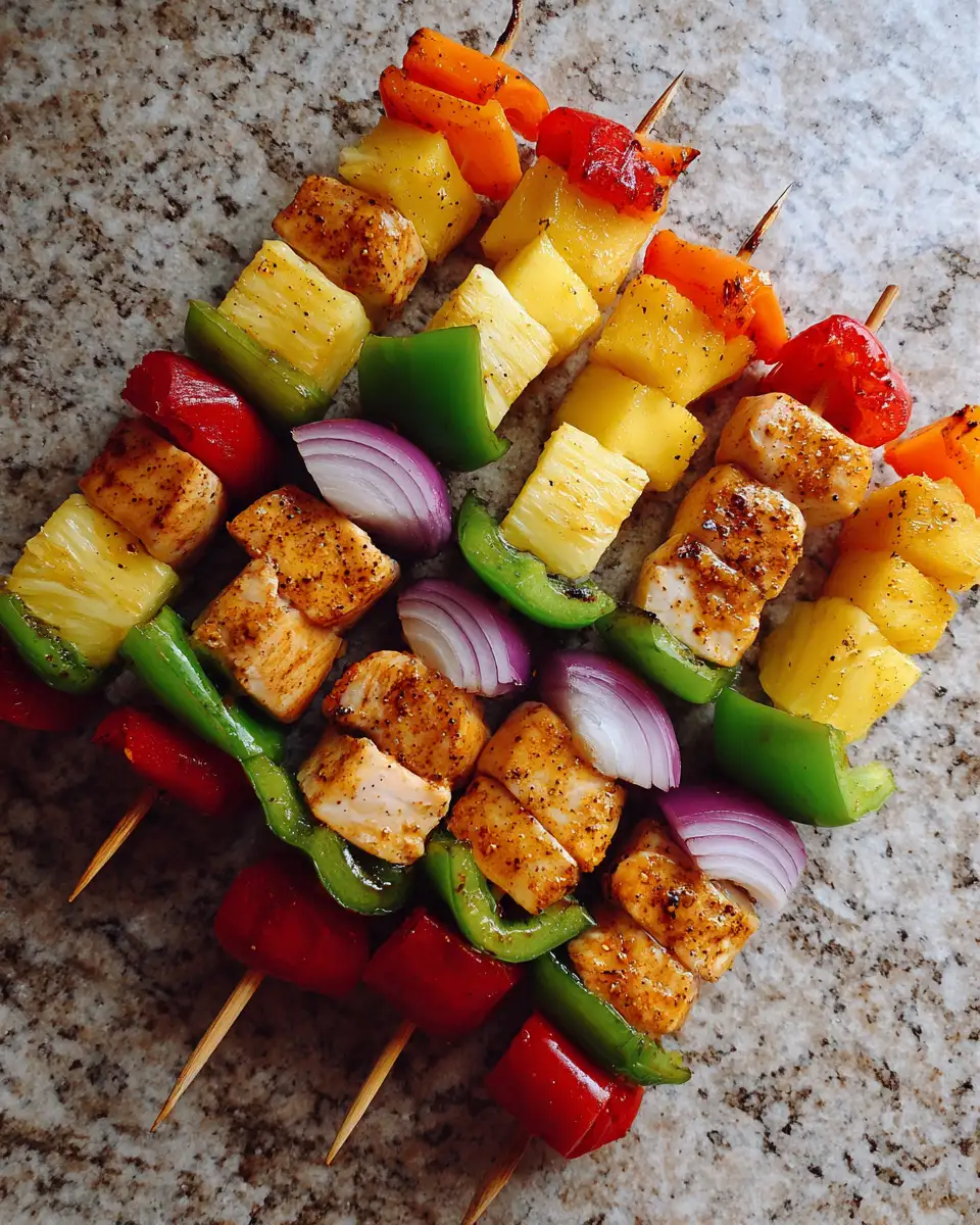 Ingredients for Sizzling Pineapple Chicken Kabobs for Your Next BBQ Bash