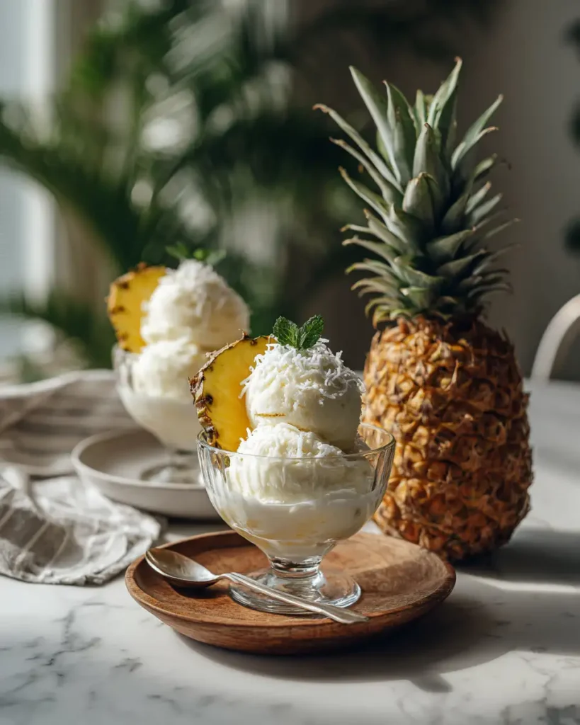 Tropical Bliss: Dive Into Pineapple Coconut Sorbet Heaven - Featured Image