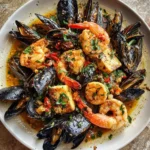 Savor the Sea: Shrimp and Mussels in Irresistible Garlic Sauce - Featured Image