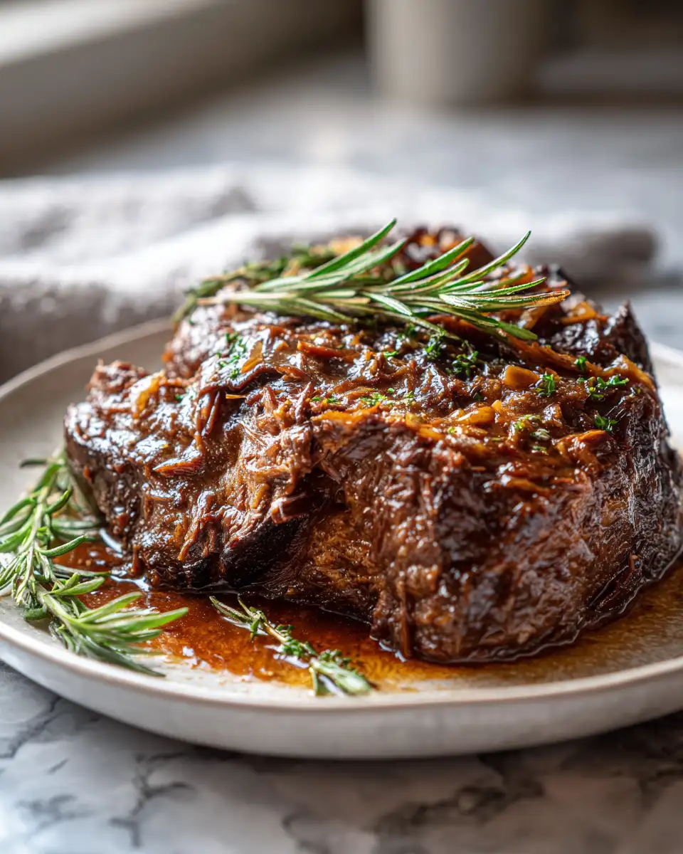 Final dish - Melt-in-Your-Mouth Slow Cooker Beef Pot Roast Magic