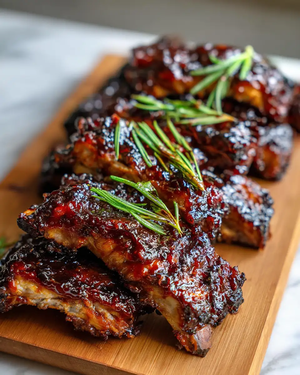 Final dish - Irresistibly Sticky BBQ Pork Ribs That Will Make You Drool