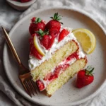 Sweet and Zesty Bliss Strawberry Lemonade Cake Recipe - Featured Image