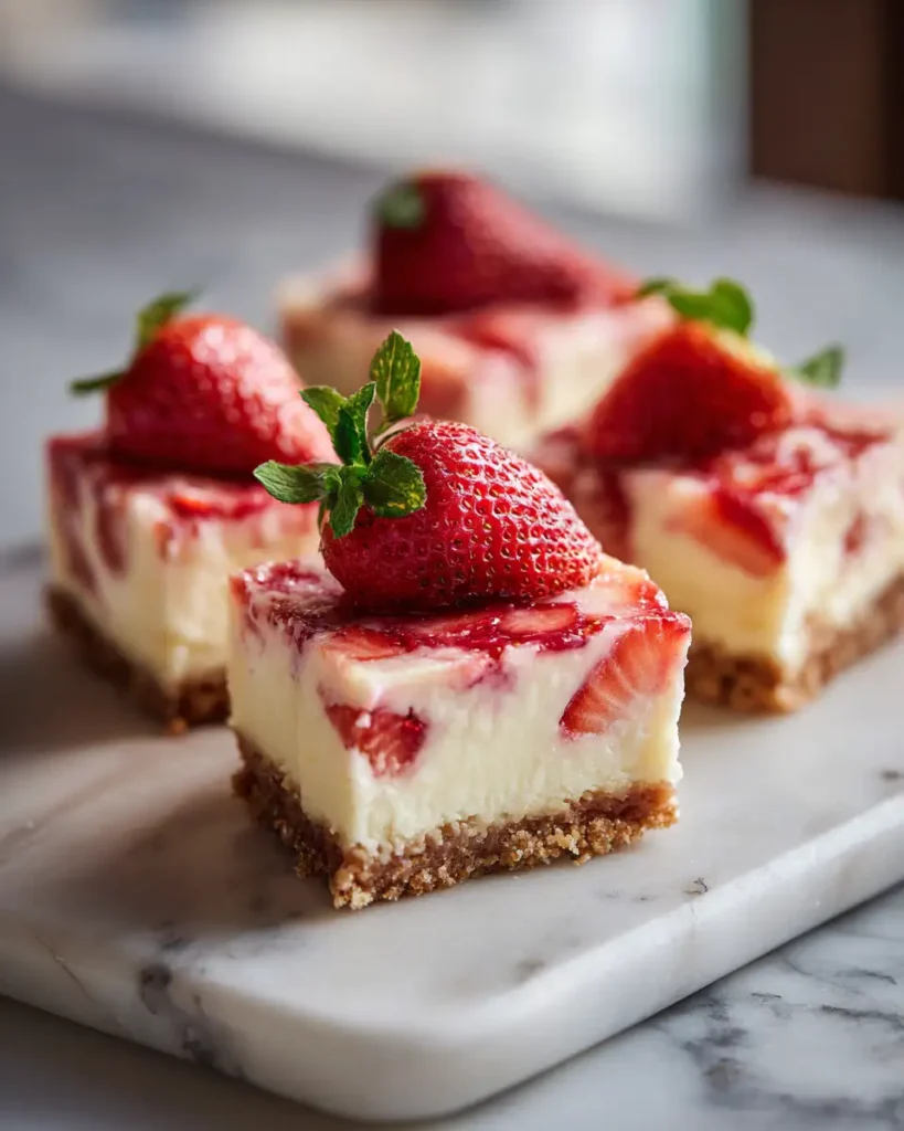 Irresistible Strawberry Lemonade Cheesecake Bars: A Sweet and Tangy Delight - Featured Image