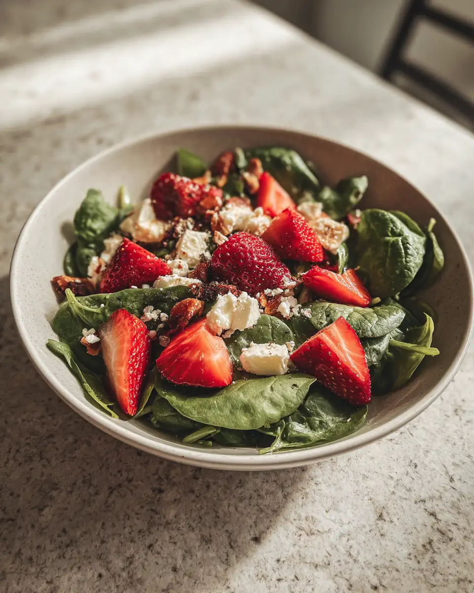 Sweet Meets Savory in the Ultimate Strawberry Spinach Salad Delight - Featured Image