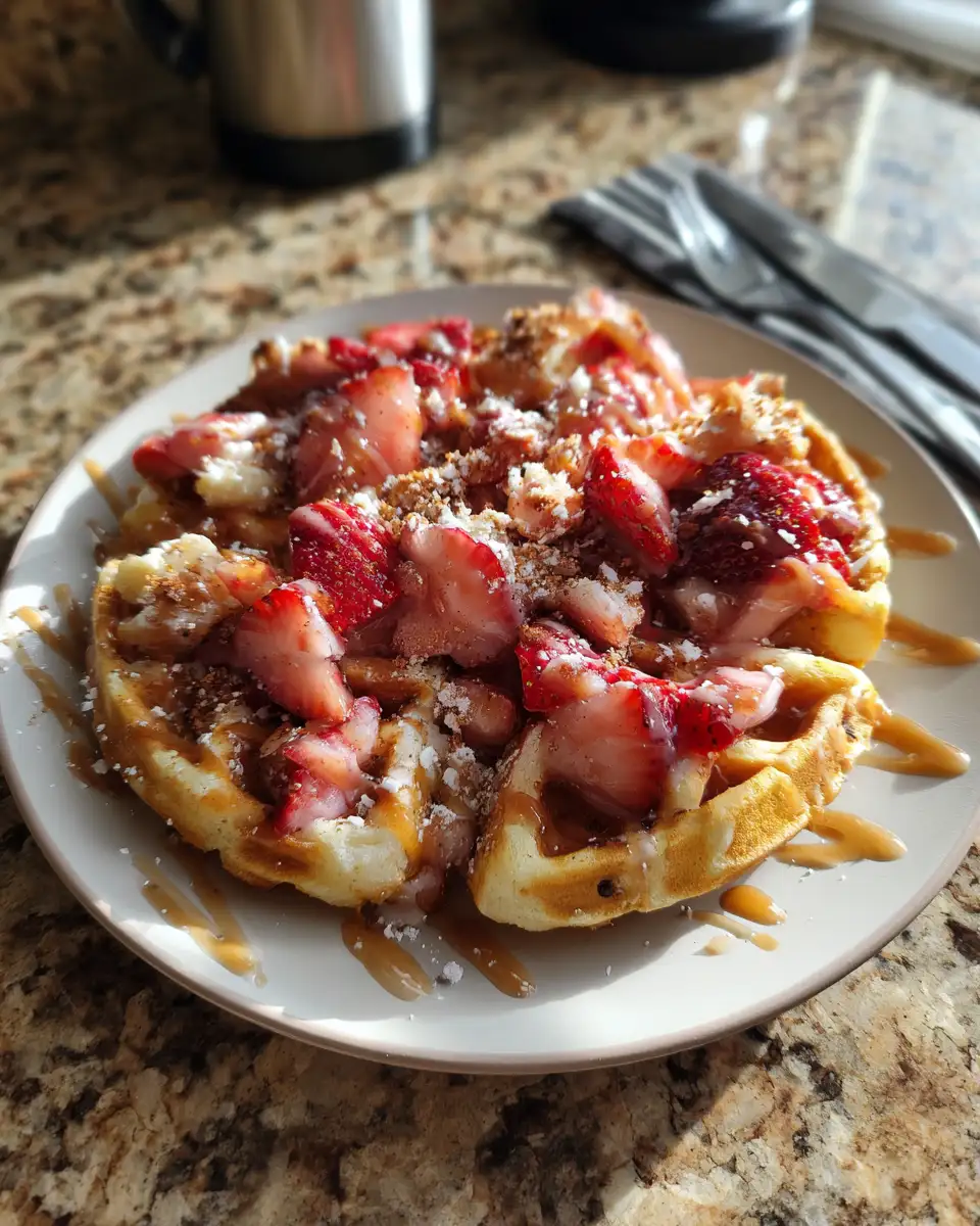 Final dish - Sweet Twist on Breakfast Bliss Strawberry Waffle Tacos Unveiled