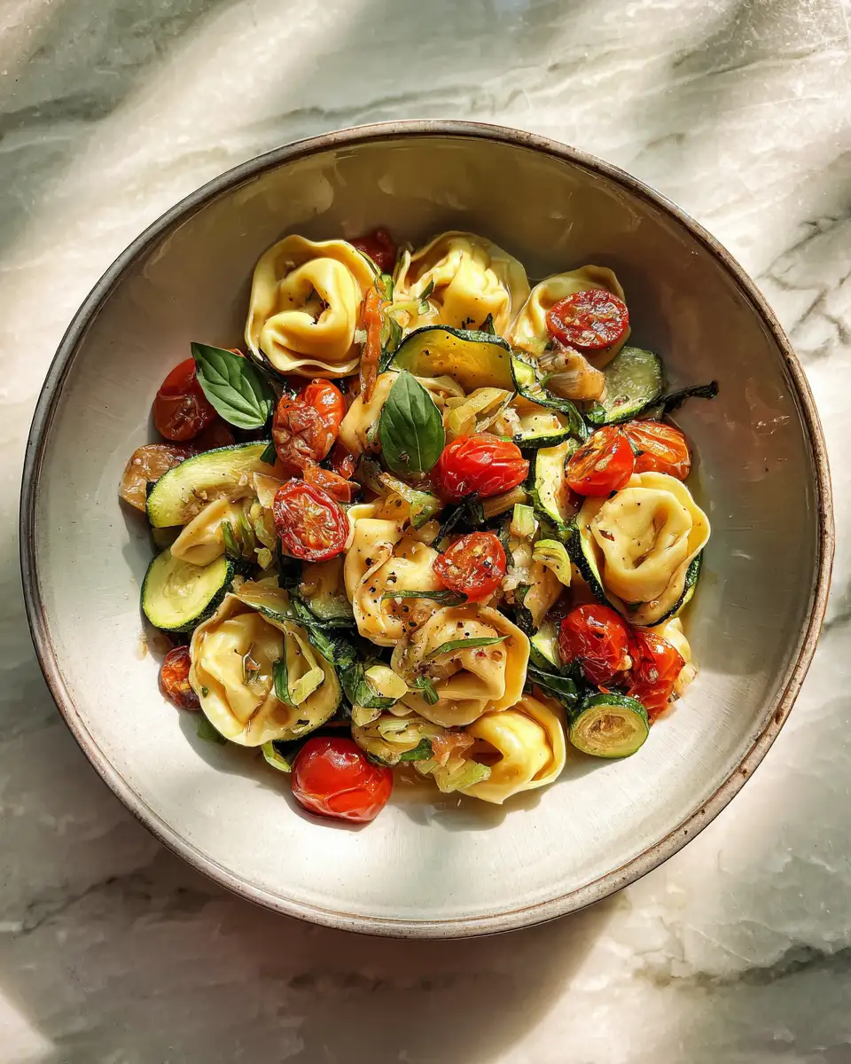Sunshine in a Bowl: Tortellini with Summer Veggies Delight - Featured Image