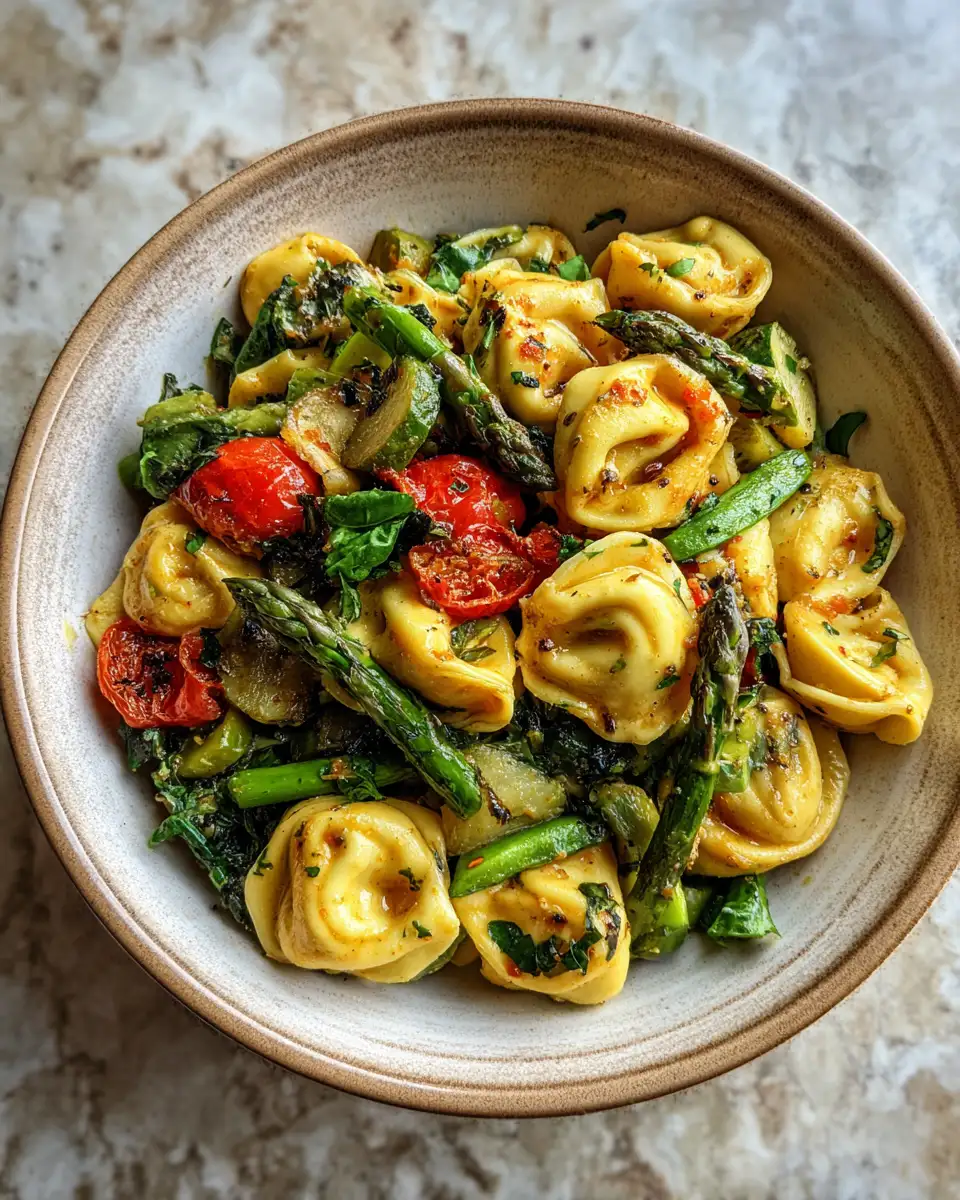 Final dish - Sunshine in a Bowl: Tortellini with Summer Veggies Delight